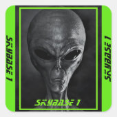 Aangepaste SkyBase1 Alein Stickers (Voorkant)