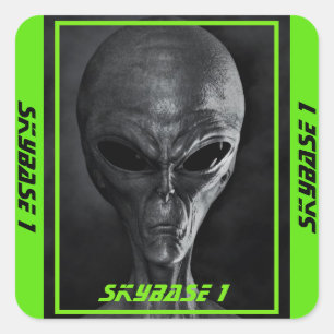 Aangepaste SkyBase1 Alein Stickers