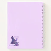 Aangepaste Slaap Konijn Kawaii Pastel Paarse Cute Notitieboek (Achterkant)