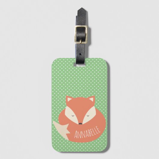 Aangepaste slaapstand bagagelabel (Voorkant (verticaal))