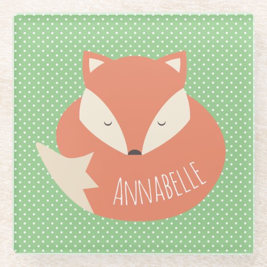 Aangepaste slaapstand glazen onderzetter (Voorkant)