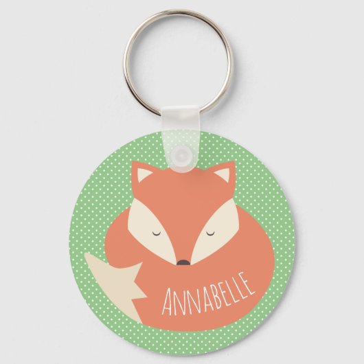 Aangepaste slaapstand sleutelhanger (Voorkant)