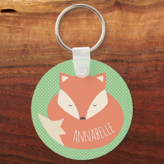 Aangepaste slaapstand sleutelhanger (Voorkant)