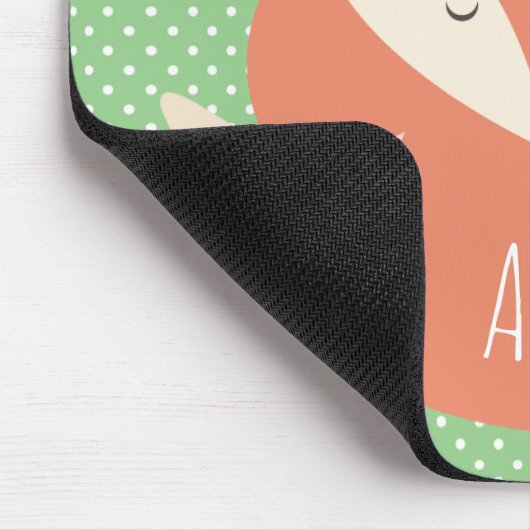 Aangepaste slaapvos en -Stippen Muismat (Hoek)