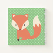 Aangepaste slaapvos en -Stippen Notitieboek (Achterkant)