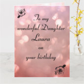 Aangepaste slachtdag kaart (Gele Bloem)