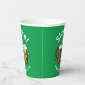 Aangepaste sláinte St Patricks Day Papieren Bekers (Rechts)