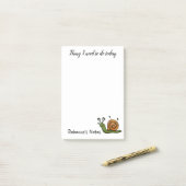 Aangepaste slak om te doen post-it® notes (Op bureau)