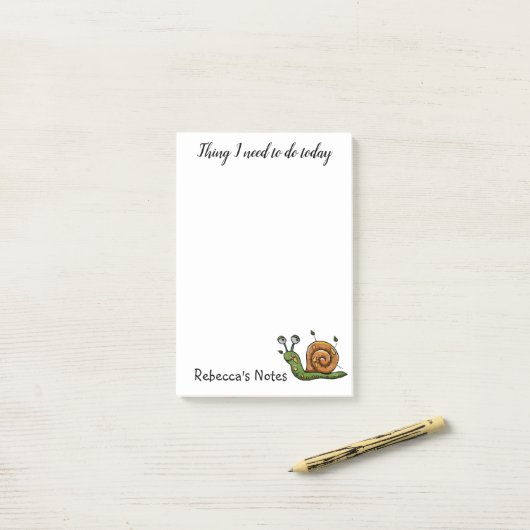 Aangepaste slak om te doen post-it® notes (Op bureau)