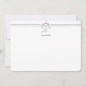 Aangepaste slangen N' Pistolen Briefpapier platte Notitiekaartje (Voorkant)