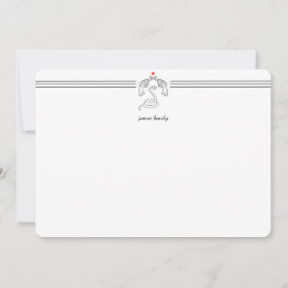 Aangepaste slangen N' Pistolen Briefpapier platte  Notitiekaartje