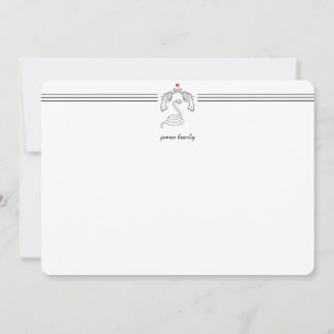 Aangepaste slangen N' Pistolen Briefpapier platte  Notitiekaartje