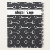 Aangepaste slangen zijn grijs en witte paarden planner