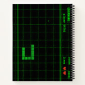Aangepaste Slangenspel Retro NotebookSpiral Notiti Notitieboek (Achterkant)