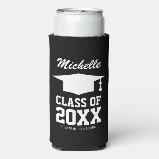 Aangepaste slanke koelboxxen voor 2025 afstudeerfe seltzer blikjeskoeler (Seltzer Achterkant)