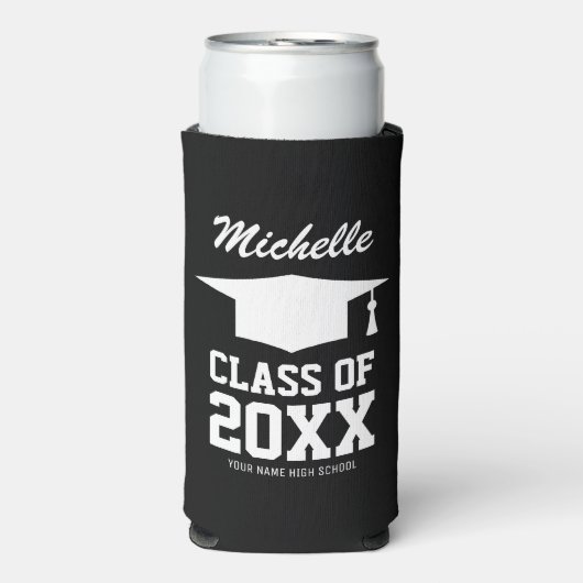 Aangepaste slanke koelboxxen voor 2025 afstudeerfe seltzer blikjeskoeler (Seltzer Voorkant)