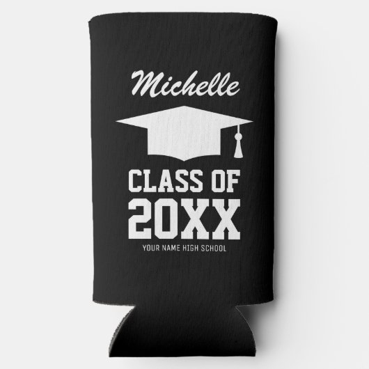 Aangepaste slanke koelboxxen voor 2025 afstudeerfe seltzer blikjeskoeler (Achterkant)