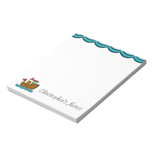 Aangepaste sleepboot notitieblok (Linkerzijde)