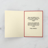 Aangepaste "Sleighin' in stijl!" kerstgroet Feestdagen Kaart (Binnen)