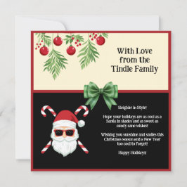 Aangepaste "Sleighin' in stijl!" kerstgroet Feestdagenkaart