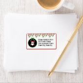 Aangepaste "Sleighin' in stijl!" Santa Holiday Mai Etiket (Insitu)