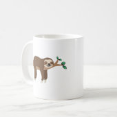 Aangepaste sleufmaten grappige Sloth Jokes Koffiemok (Voorkant links)