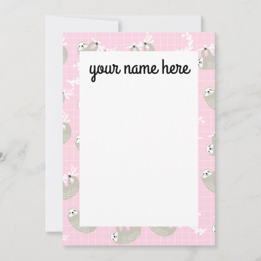 Aangepaste sleufnotiecards bedankkaart (Voorkant)