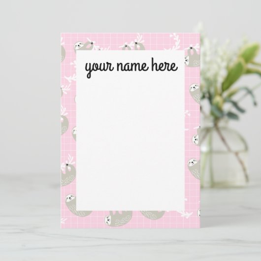 Aangepaste sleufnotiecards bedankkaart (Staand voorkant)