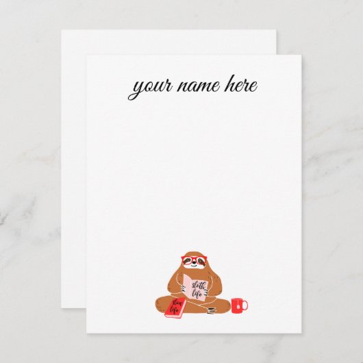 Aangepaste sleufnotiecards notitiekaartje (Voorkant / Achterkant)