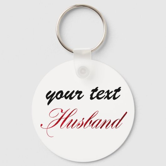 aangepaste sleutelhanger - echtgenoot (Voorkant)