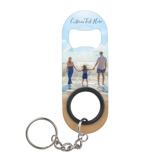 Aangepaste Sleutelhanger flesopening voor foto en  Mini Flessenopener (Voorkant)