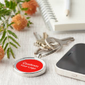 Aangepaste sleutelhanger | Gepersonaliseerde naam, (Zijkant)