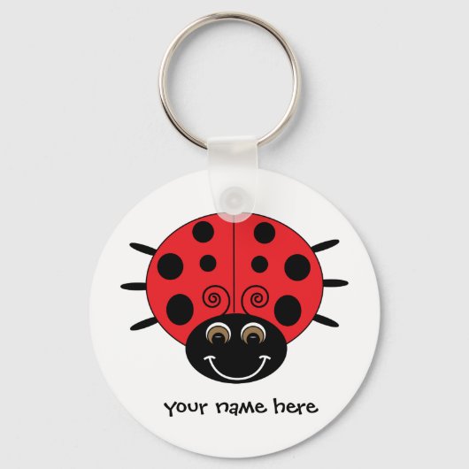 Aangepaste Sleutelhanger Ladybug (Voorkant)