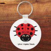 Aangepaste Sleutelhanger Ladybug (Voorkant)