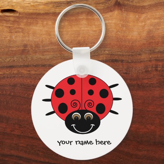 Aangepaste Sleutelhanger Ladybug (Voorkant)