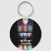 Aangepaste Sleutelhanger Lucky Slot Machine (Voorkant)