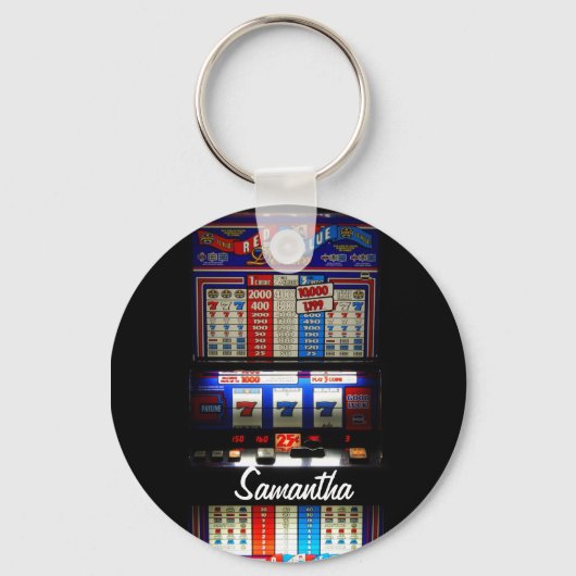 Aangepaste Sleutelhanger Lucky Slot Machine (Voorkant)