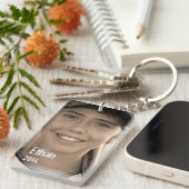 Aangepaste Sleutelhanger met dubbelzijdige foto's (Voorkant Rechts)