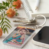 Aangepaste Sleutelhanger met dubbelzijdige foto's (Voorkant Rechts)