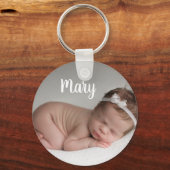 Aangepaste sleutelhanger met foto en naam op maat (Voorkant)