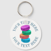 Aangepaste sleutelhanger met Franse macrokoekjeste (Voorkant)