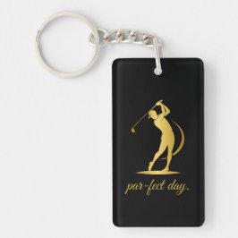 Aangepaste sleutelhanger met jouw naam voor golfer