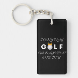Aangepaste sleutelhanger met jouw naam voor golfer
