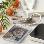 Aangepaste sleutelhanger met koppel foto – Persoon (Voorkant Rechts)