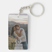 Aangepaste sleutelhanger met koppel foto – Persoon (achterkant)