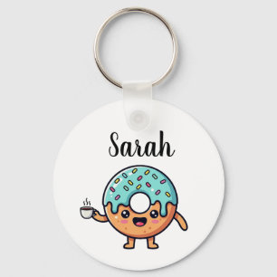Aangepaste sleutelhanger met schattige Kawaii-donu