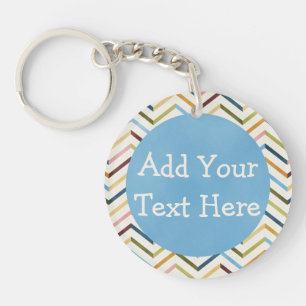Aangepaste Sleutelhanger MultiColor Chevron