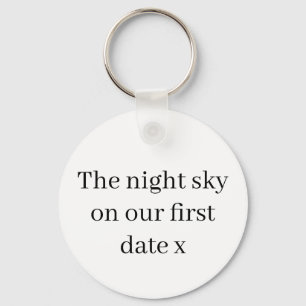 Aangepaste Sleutelhanger, Night Sky Keyring met el Sleutelhanger
