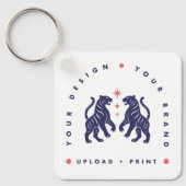 Aangepaste sleutelhanger | Ontwerp upload Aluminiu (Voorkant)