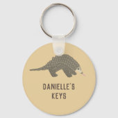 Aangepaste Sleutelhanger Pangolin (Voorkant)